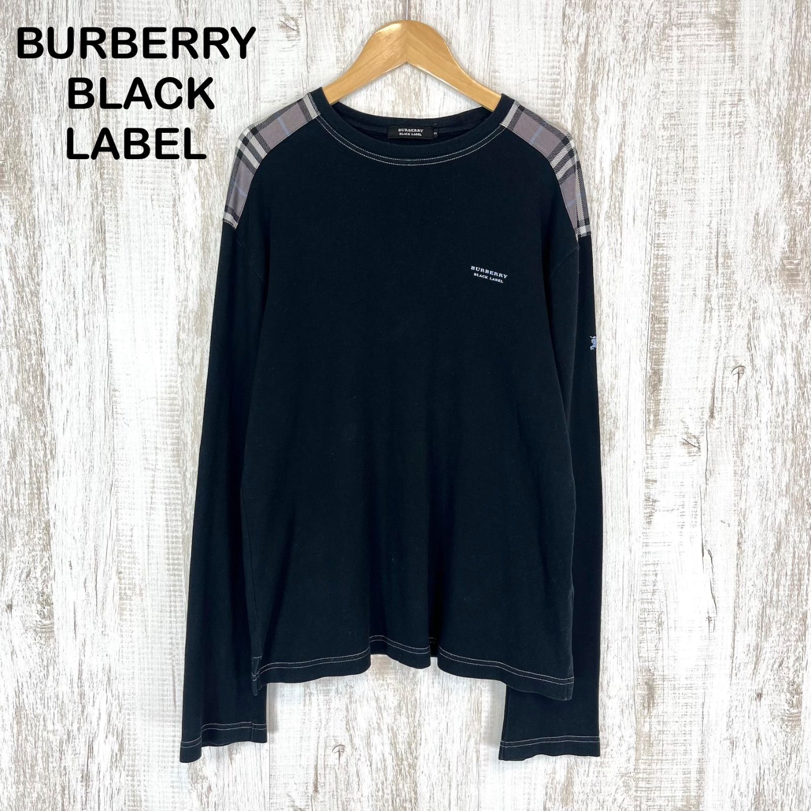 BURBERRY BLACK LABEL バーバリーブラックレーベル ホースロゴ刺繍 