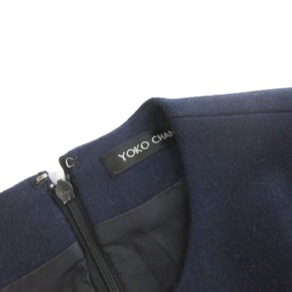 ヨーコチャン YOKO CHAN ワンピース 半袖 ひざ丈 ウール YCD-315-189