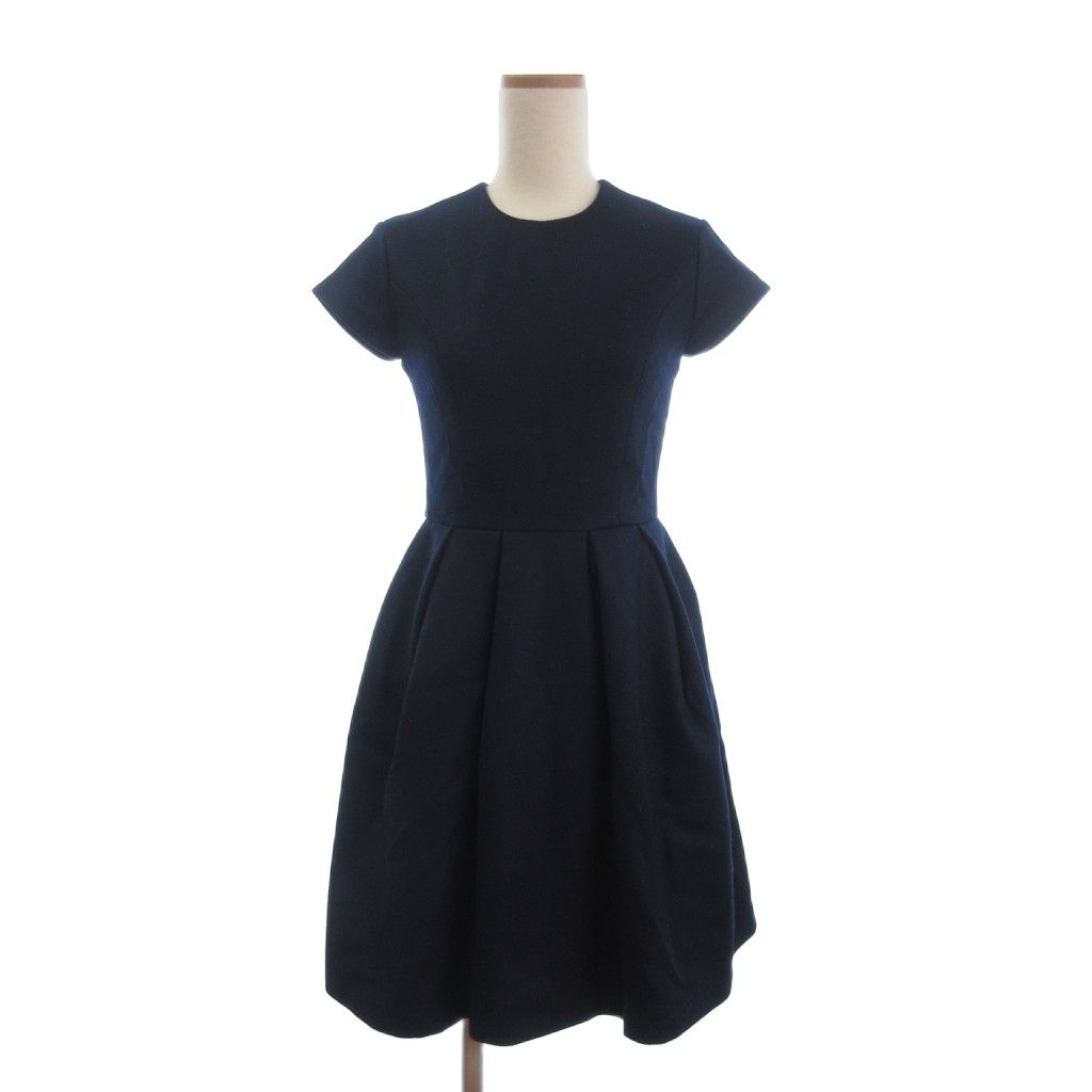 ヨーコチャン YOKO CHAN ワンピース 半袖 ひざ丈 ウール YCD-315-189