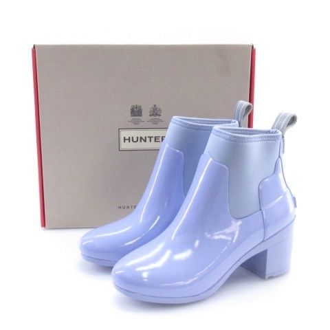 ハンター HUNTER リファインド グロス ミッド ヒールブーツ レイン