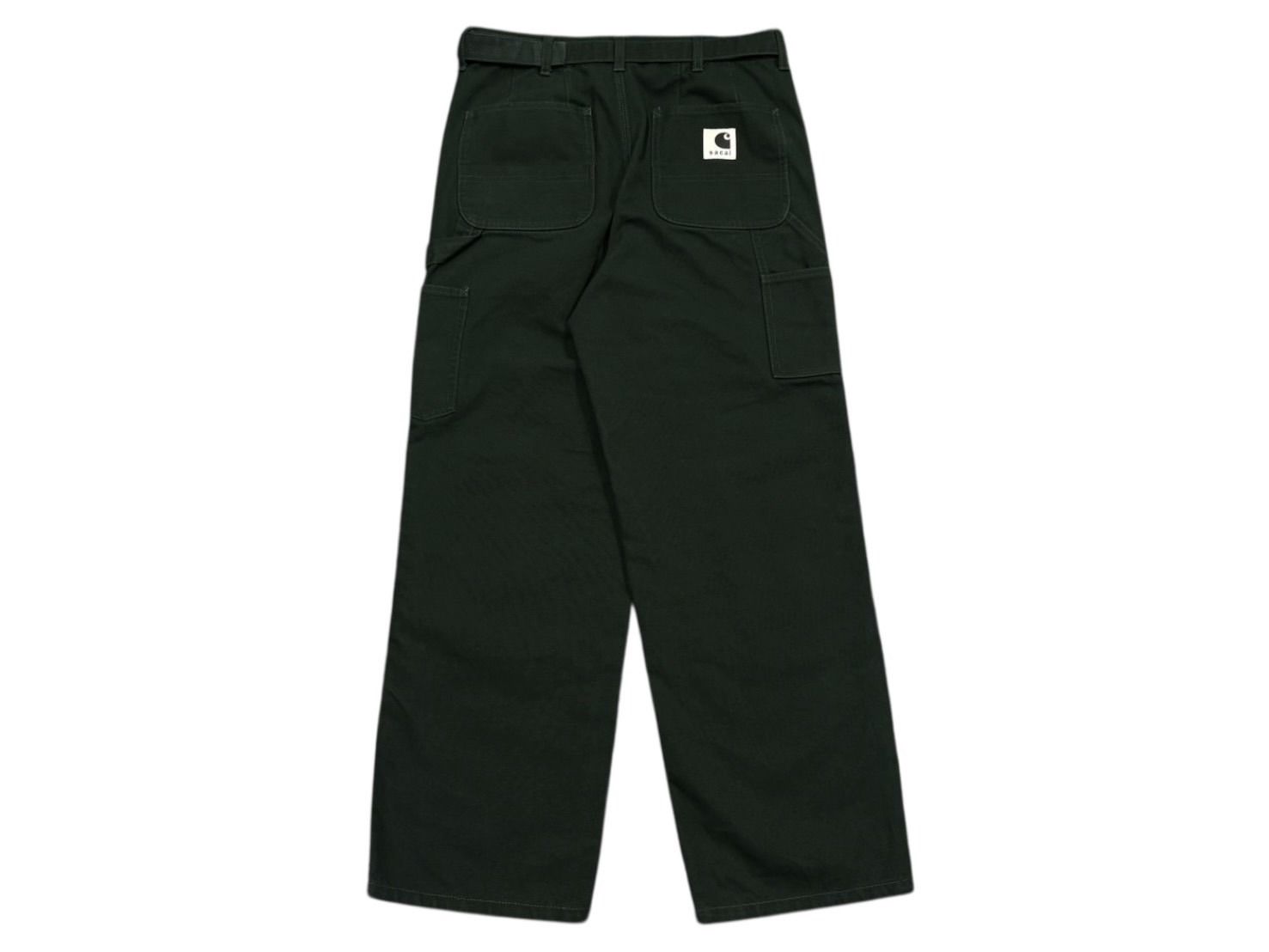 size３　未使用に近い　sacai carhartt カーゴパンツ　グリーン 新品未使用 sacai サカイ× Carhartt WIP カーハート Duck Pants ダック
