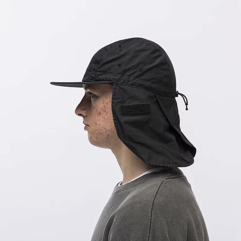 WTAPS FACEHUGGER CAP NYCO WEATHER. SUPPLEX 帽子 212HCDT-HT13