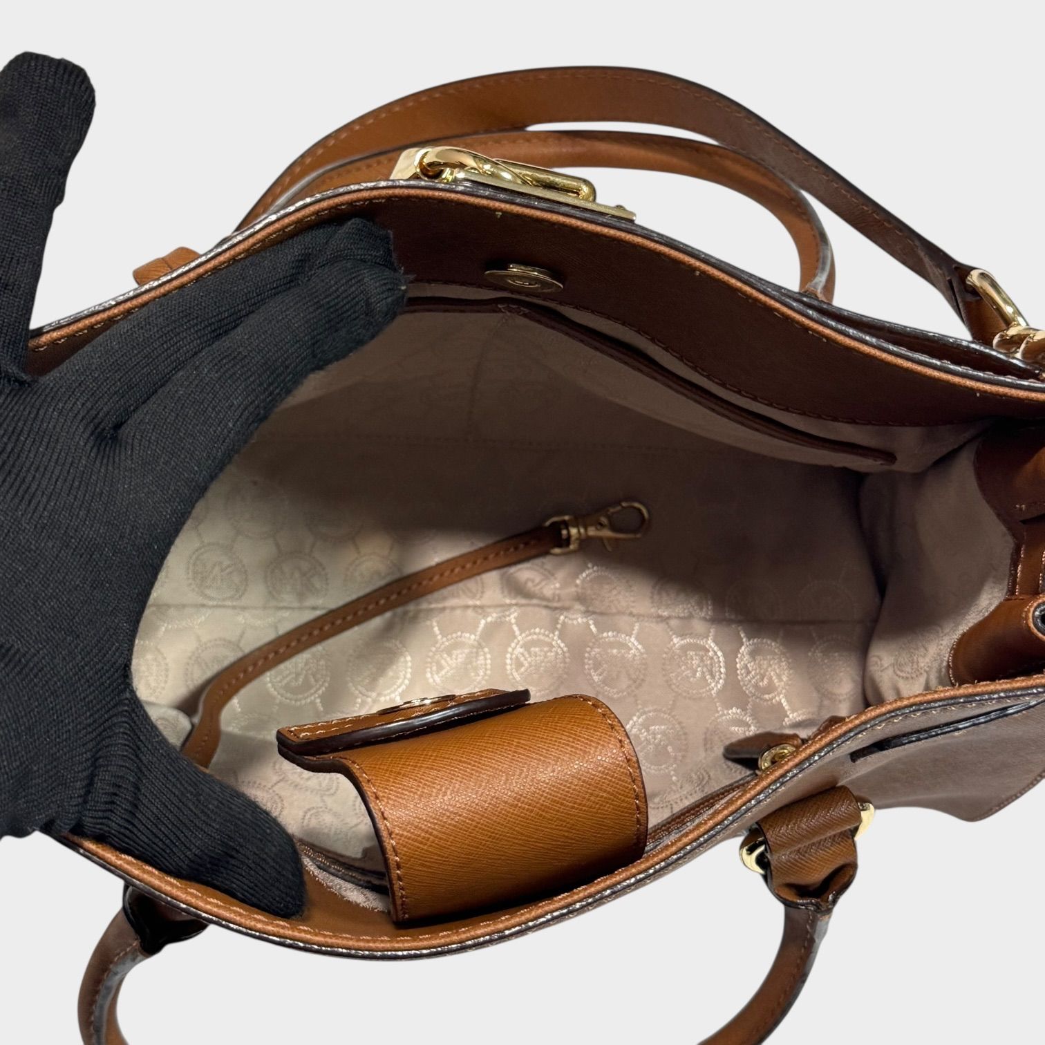 超美品！MICHAEL KORS マイケルコース ハミルトン EW サッチェル 2way