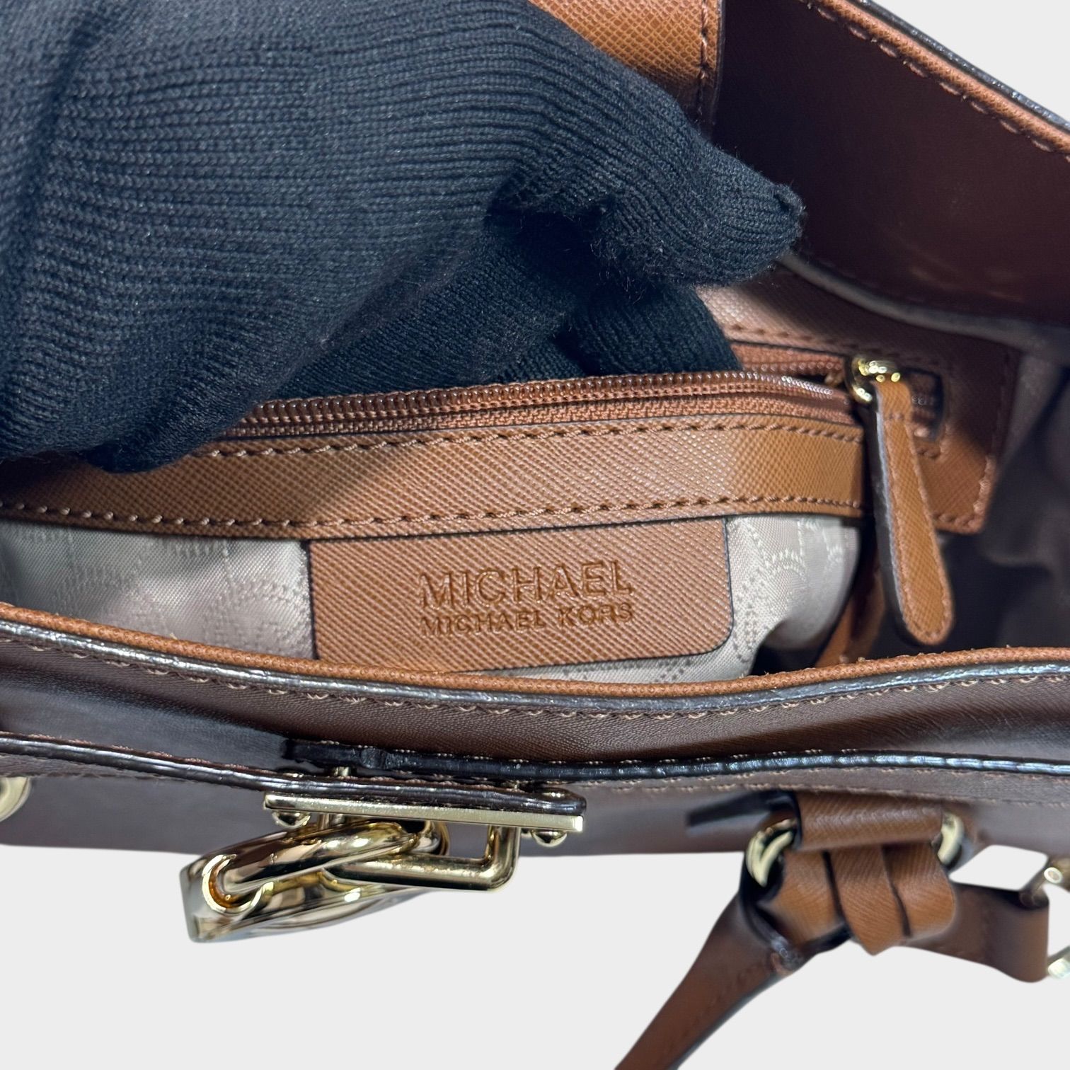 超美品！MICHAEL KORS マイケルコース ハミルトン EW サッチェル 2way 