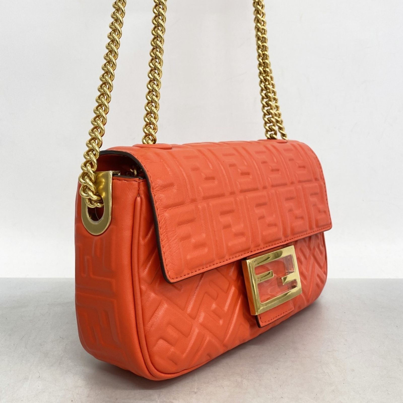 フェンディ(Fendi) フェンディ ショルダーバッグ バゲット レザー