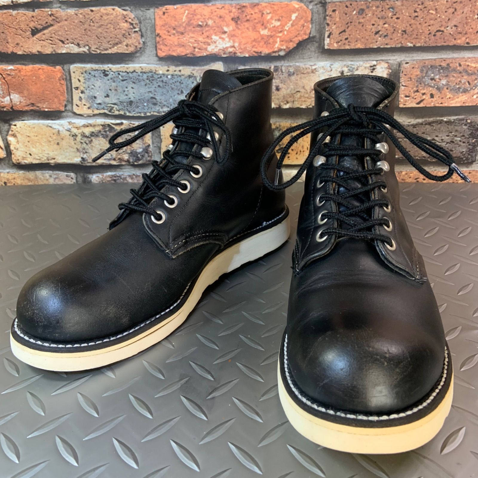 ☆REDWING 8165 ワークブーツ 茶芯 前期刺繡羽タグ 1997年製 US7.5D