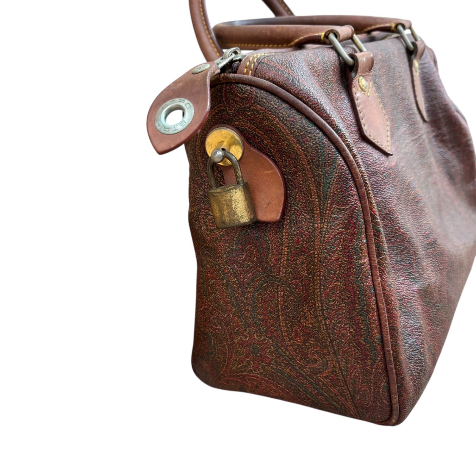 Etro ボストンバッグ 中古・古着通販】ETRO (エトロ) ボストンバッグ ブラウン｜ブランド