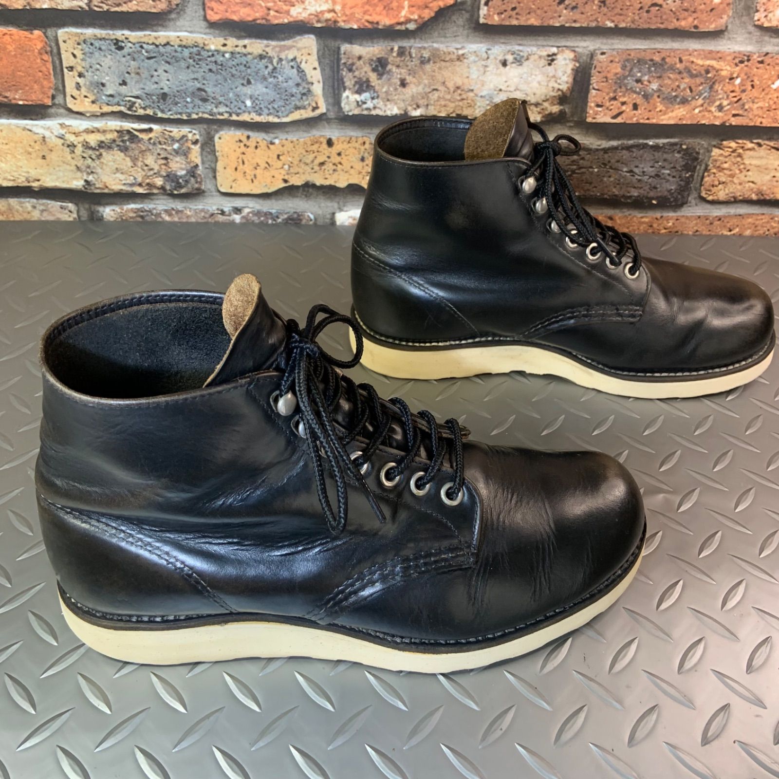☆REDWING 8165 ワークブーツ 茶芯 前期刺繡羽タグ 1997年製 US6.5D