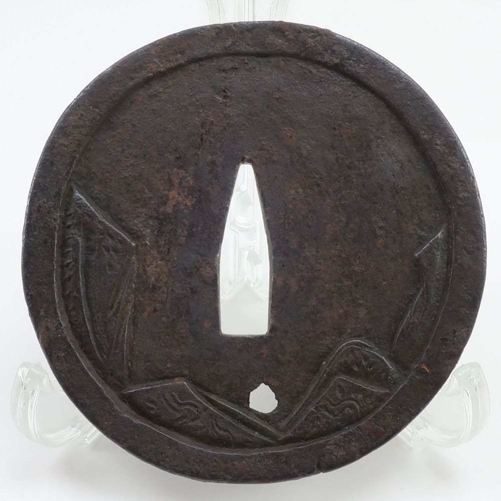 刀装具 鉄製 銀象嵌 筍文 鍔 鉄製 _ 骨董品 - メルカリ