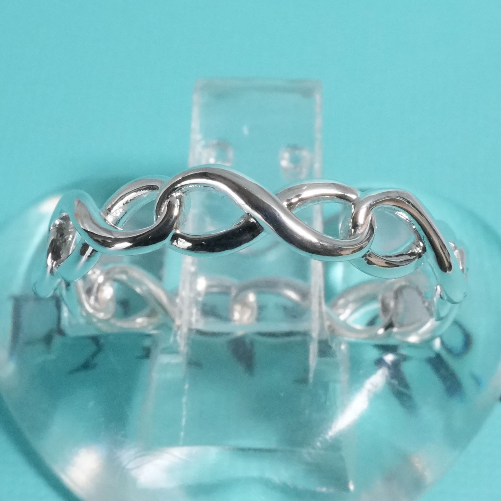 極美品12.5号ティファニー インフィニティバンドシルバーリング/25