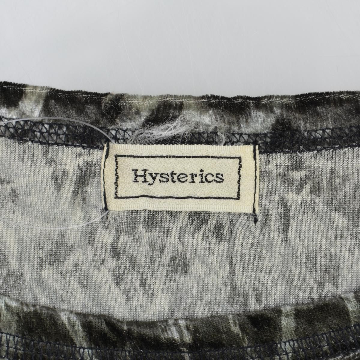 【HYSTERICS】00s レオパード柄ベロア長袖Tシャツ HYSTERIC GLAMOUR（ヒステリックグラマー）の「HG LEOPARD総柄 長袖