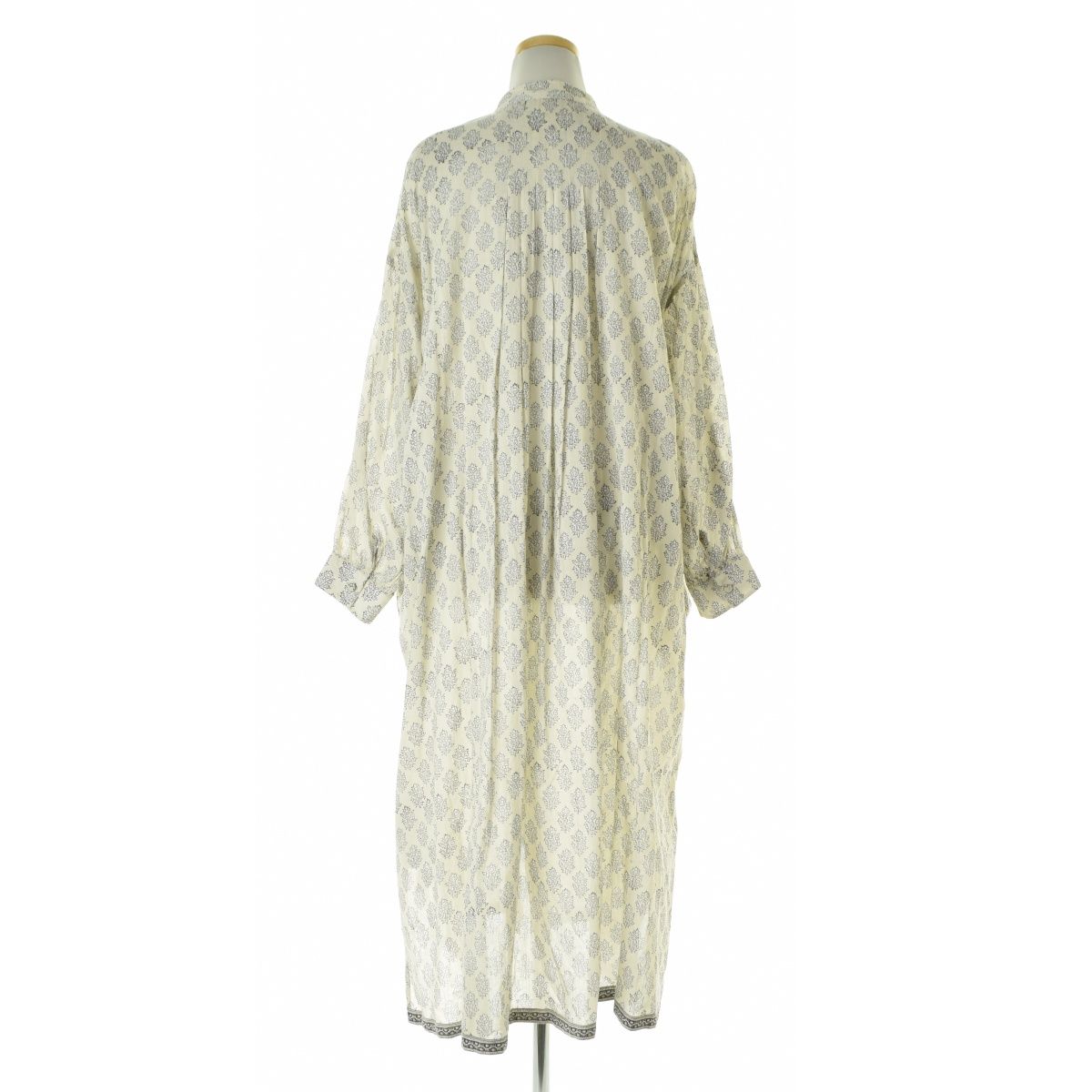 maisondesoil】FLOWER BLOCK PRINT フラワーブロックプリント シャツ  