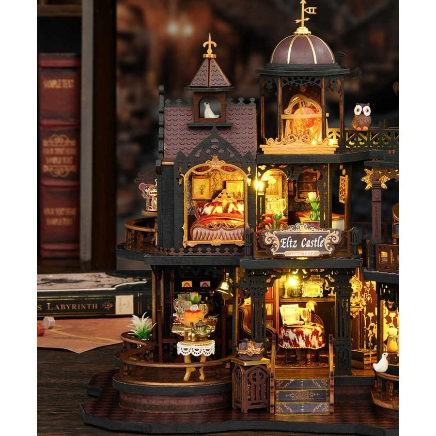 ドールハウス ミニチュア 手作りキット セット 英語説明書 1/24