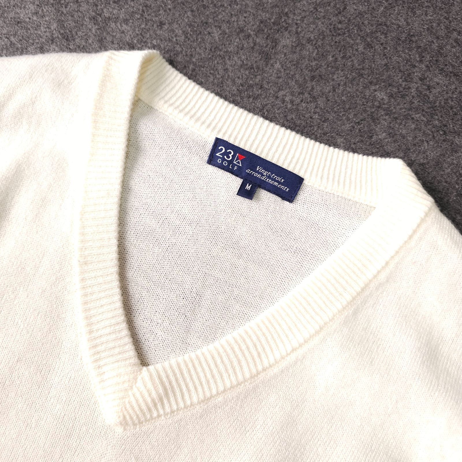 23区ゴルフウェア M ホワイトセーター セーター 23区ゴルフ 23区ゴルフウェア M ホワイトセーター 23区