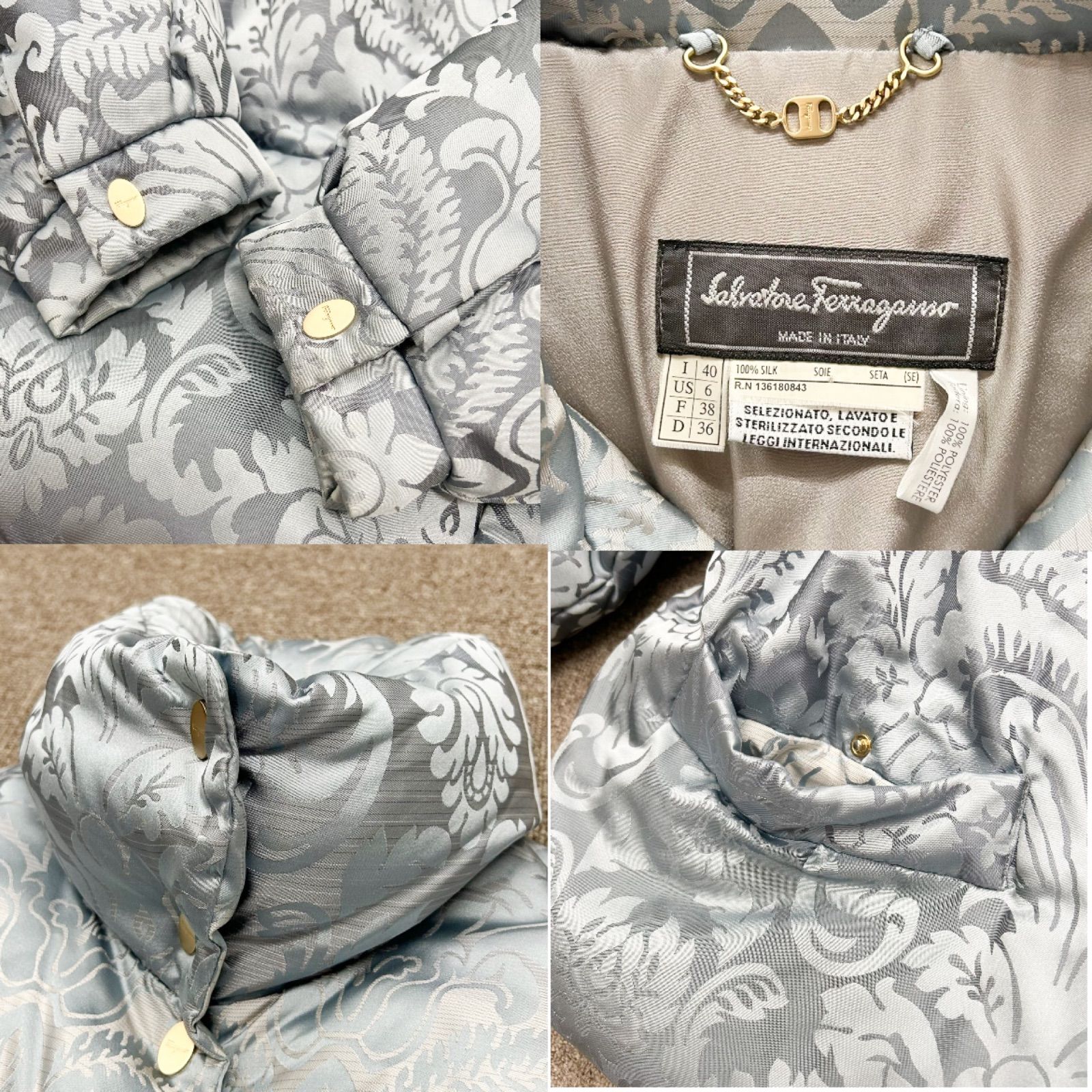 サルヴァトーレ フェラガモ Salvatore Ferragamo ジャケット シルク 