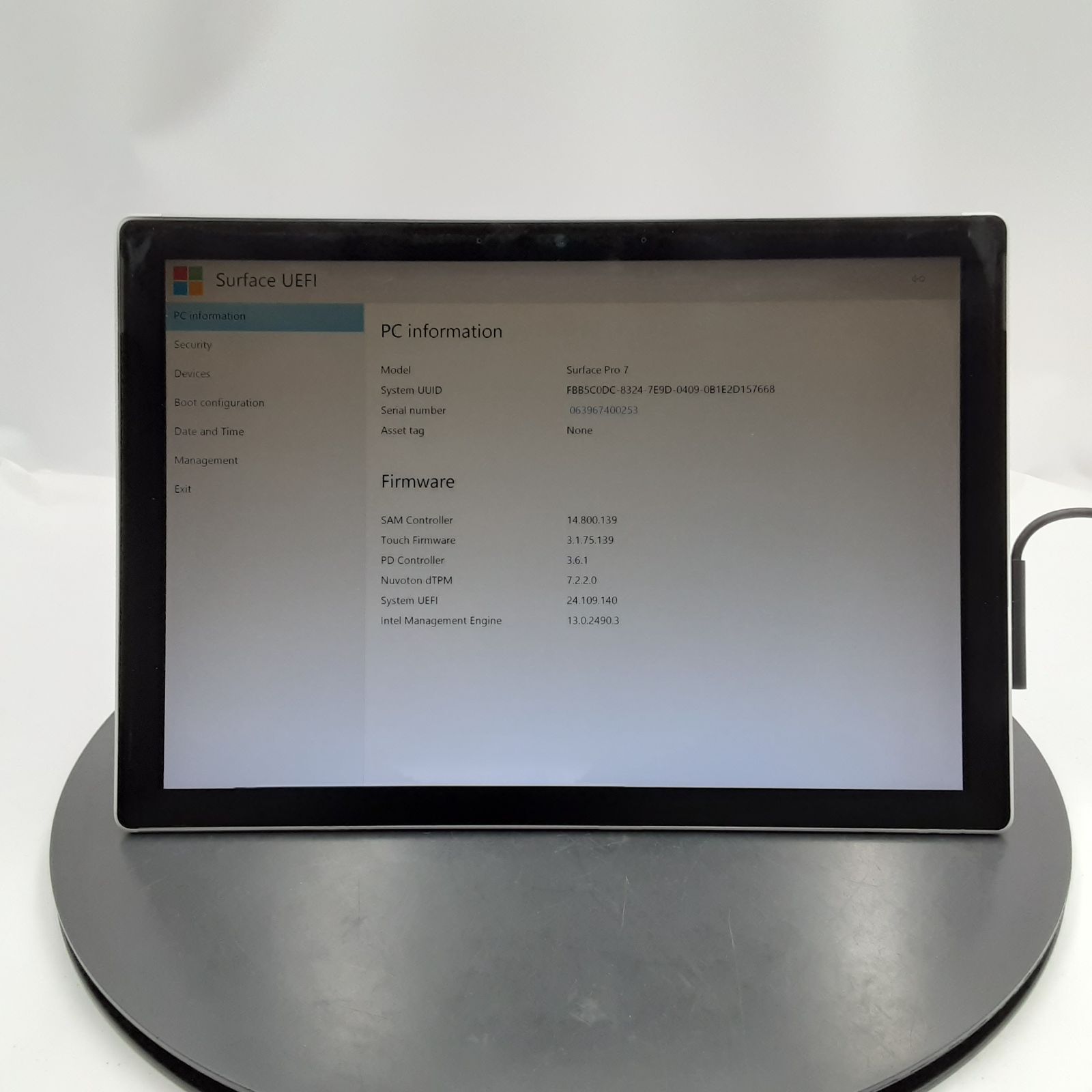 ☆液晶ﾑﾗ(大)/ジャンク☆Microsoft Surface Pro 7 [Core i5 1035G4