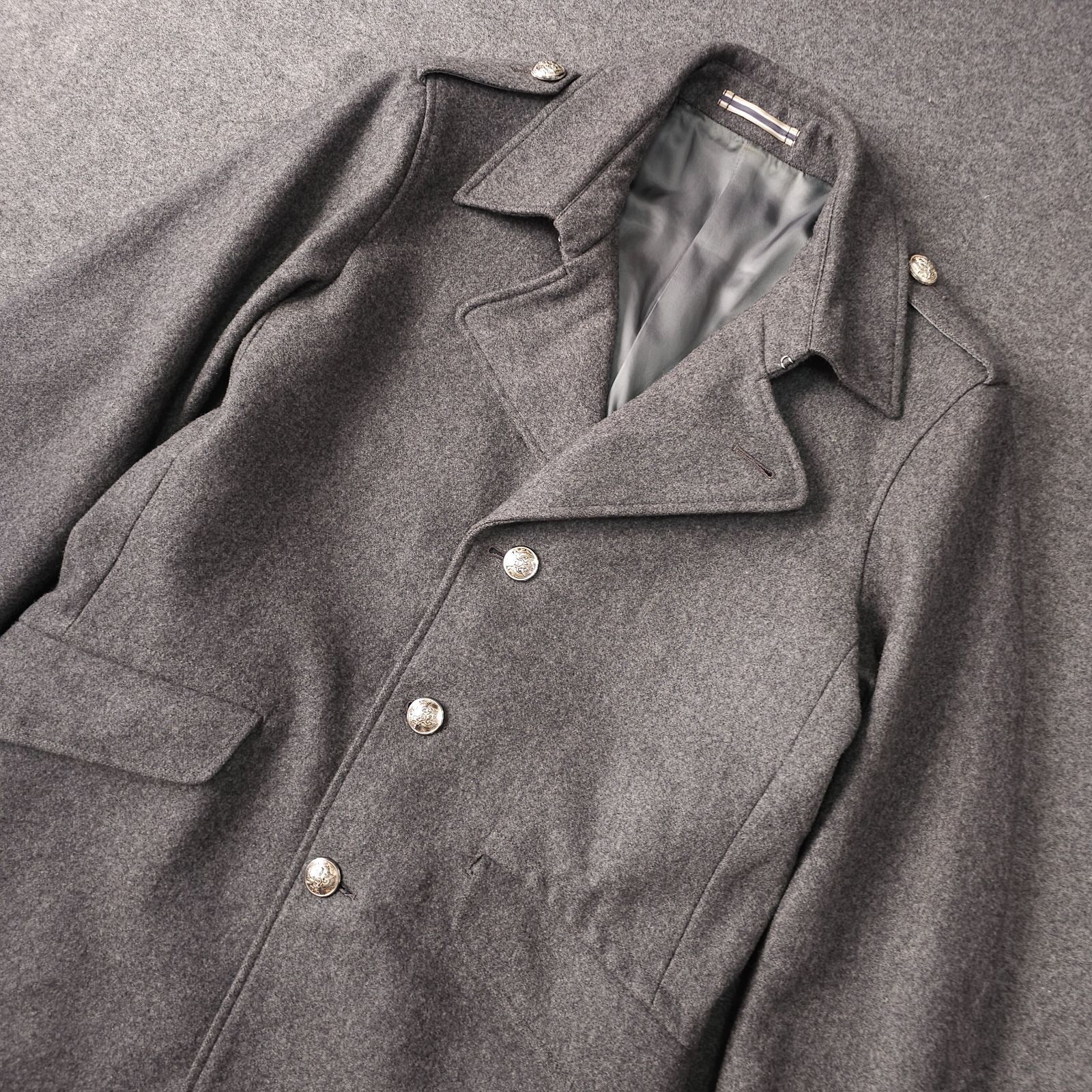 Paul Smith】ポールスミス カシミヤ ウール Pコート L グレー 銀ボタン