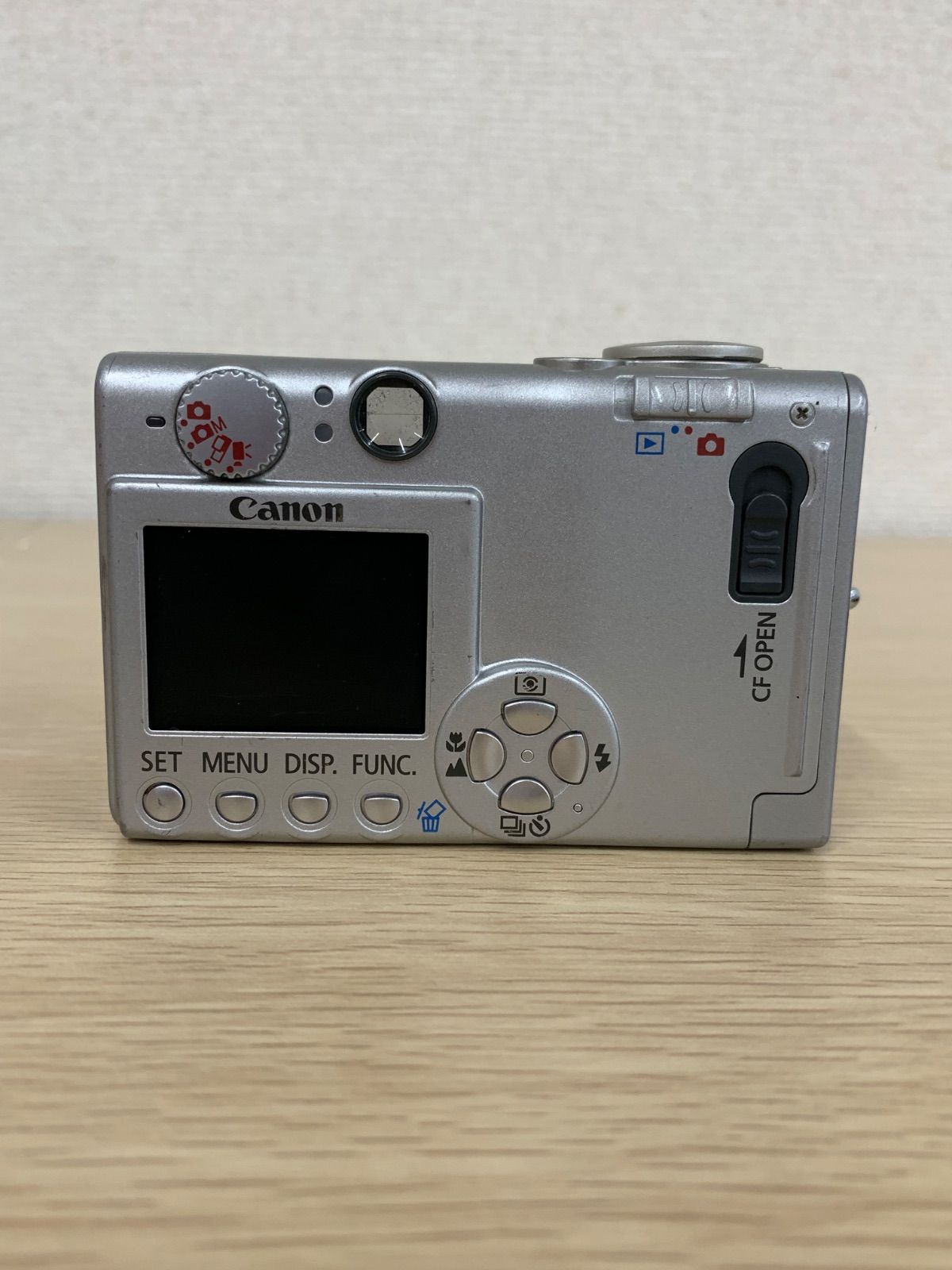 ○2【通電確認済み動作未確認】CANON IXY 400 デジタルカメラ シルバー