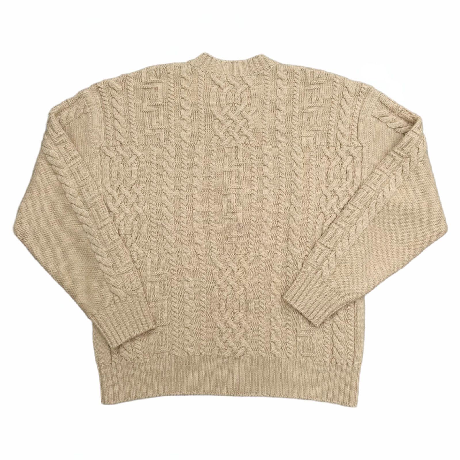 VERSACE ヴェルサーチェ メンズ ニット メデューサ 46 23年 ベージュ