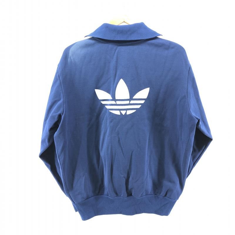 中古】adidas 70s 西ドイツ製 両面ロゴプリント トラックジャケット