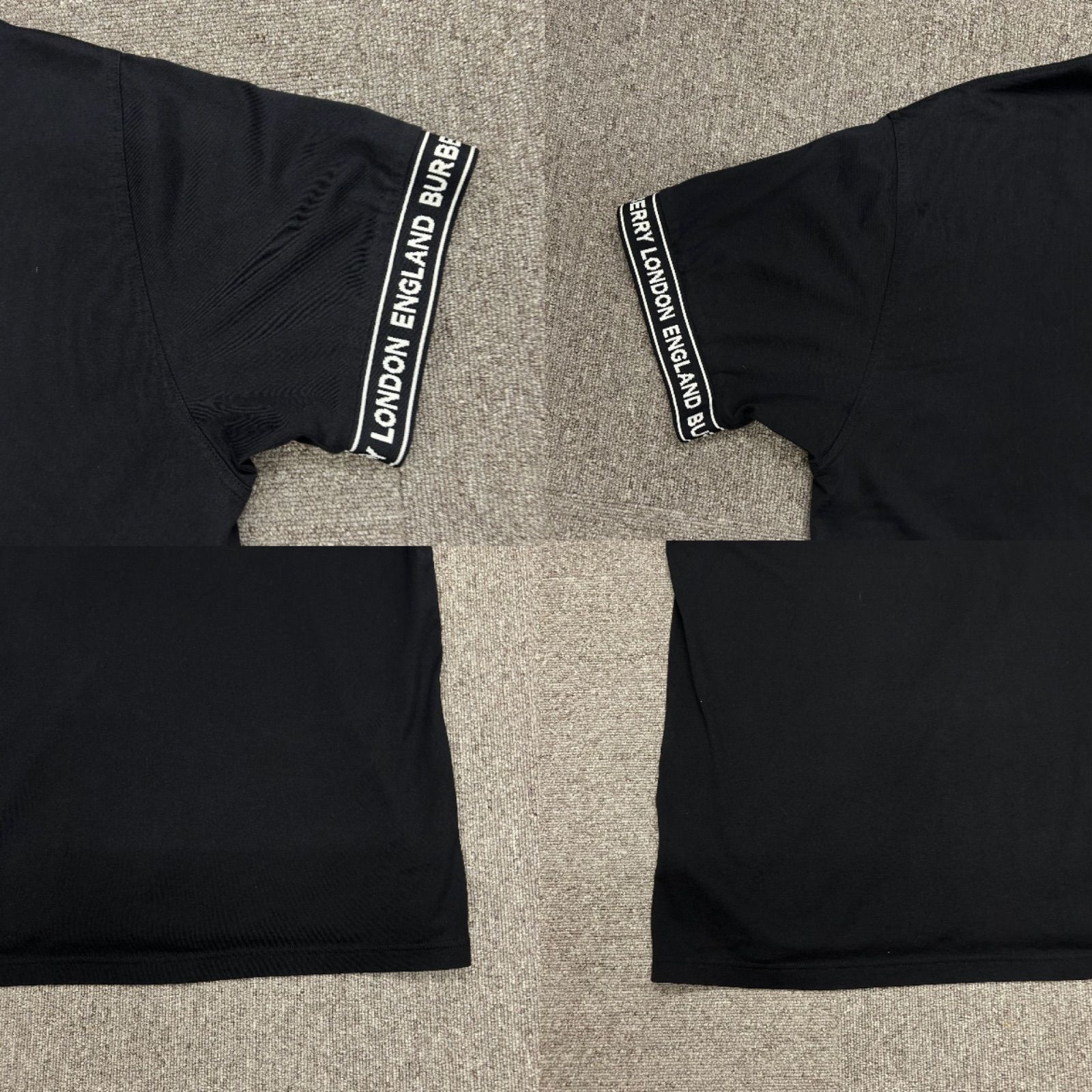 BURBERRY バーバリー Tシャツ ブラック メンズ M 8026224 カットソー 