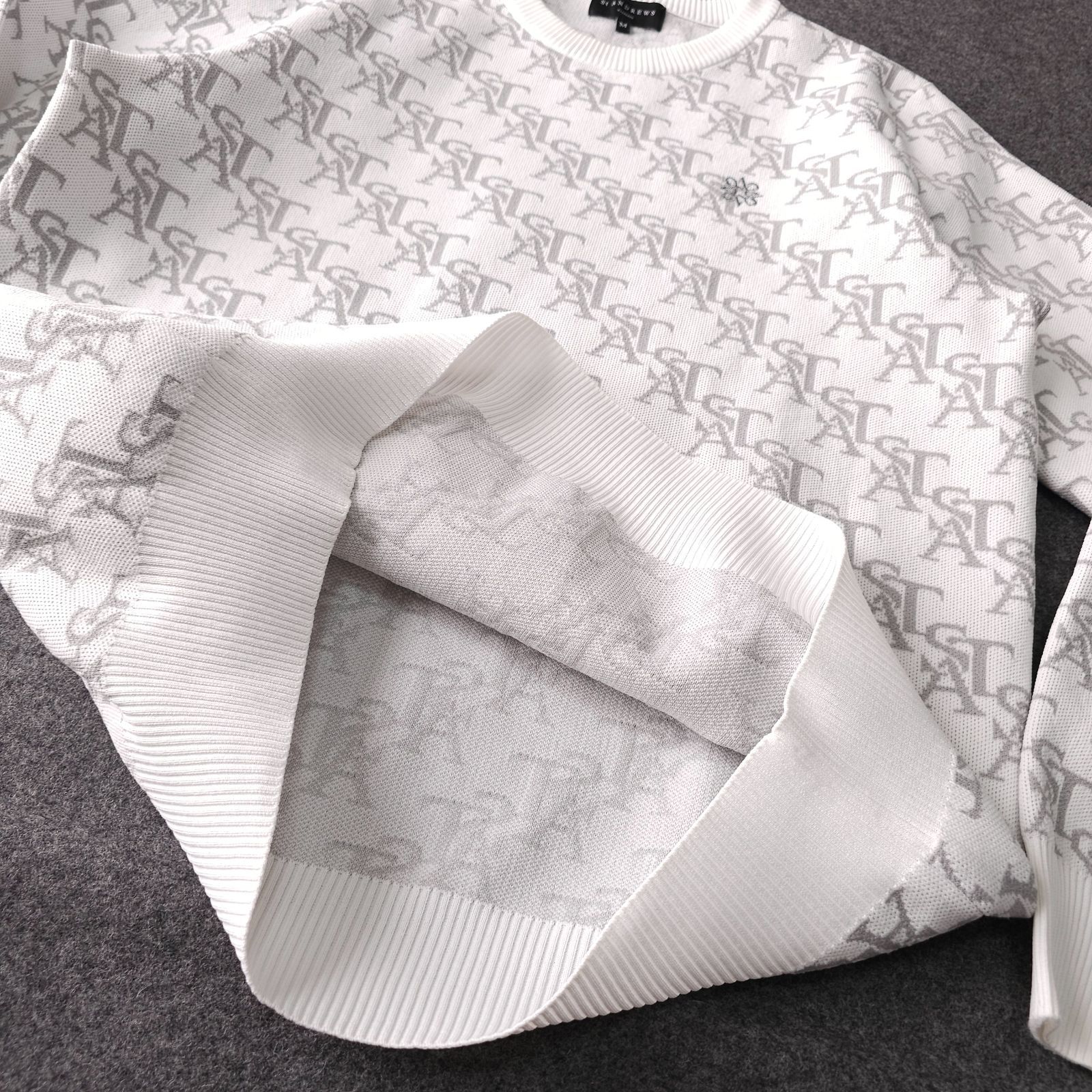 St ANDREWS】セントアンドリュース 秋冬 ロゴネーム 総柄 ゴルフ