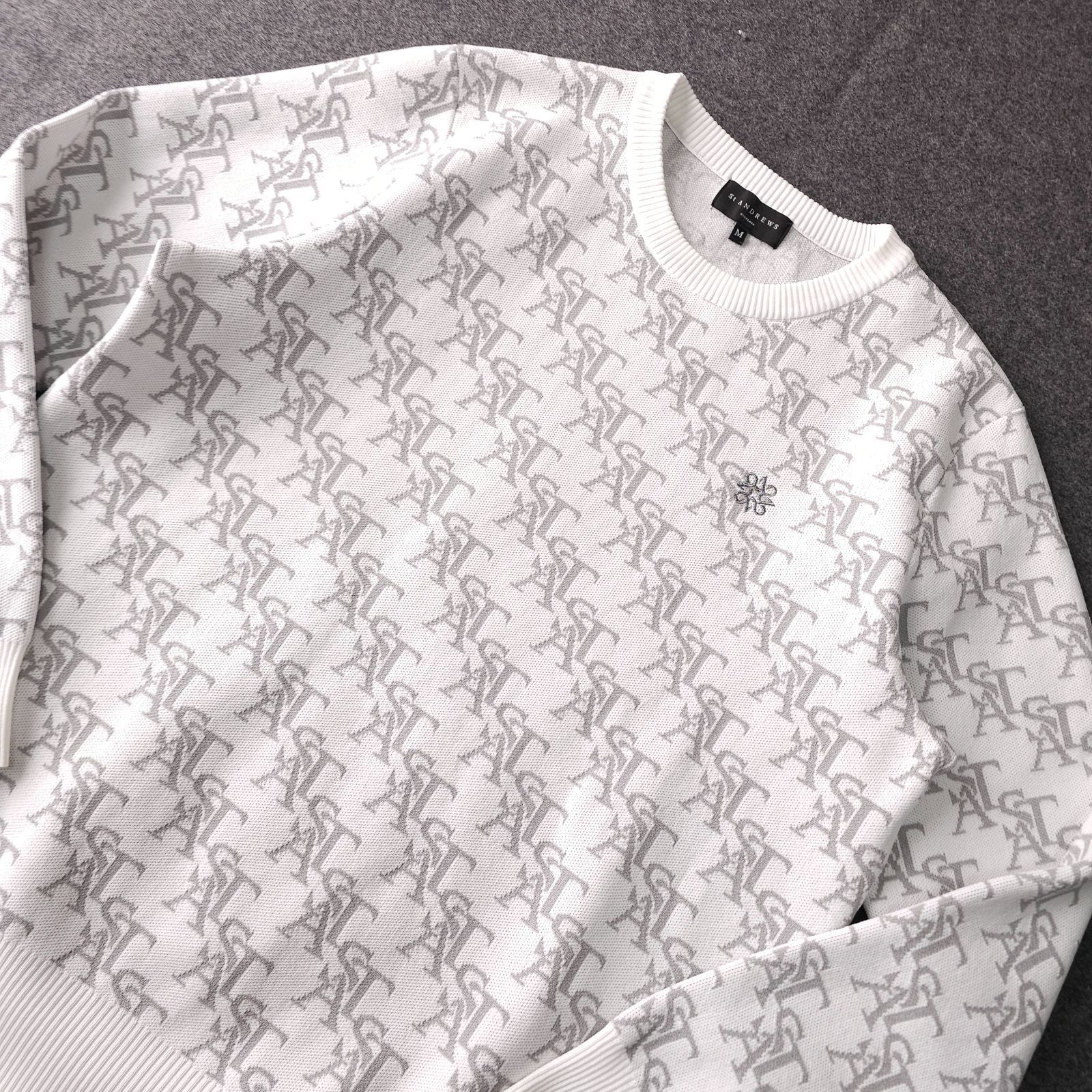 St ANDREWS】セントアンドリュース 秋冬 ロゴネーム 総柄 ゴルフ