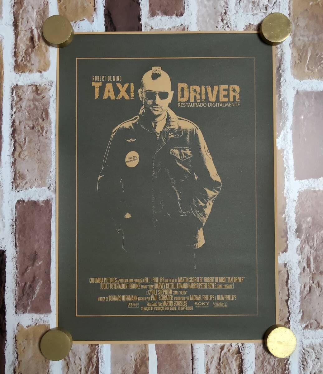 クラフト紙製 映画ポスター タクシードライバー （ロバート・デ