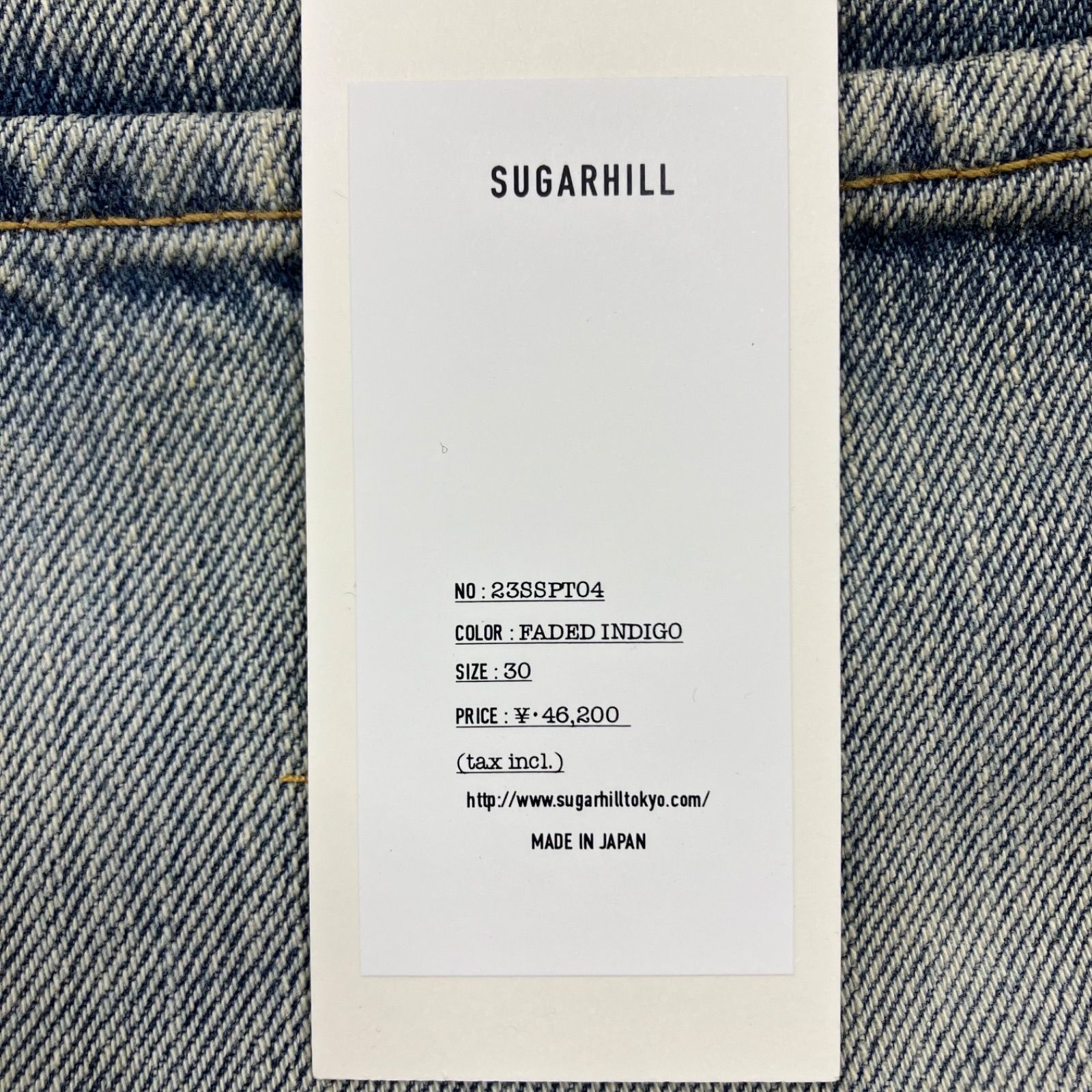 未使用 SUGARHILL 23SS FADED DENIM PANTS フェードデニムパンツ 