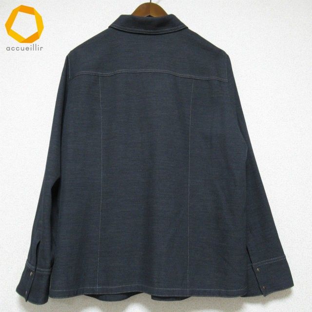 anc レリアン Leilian シャツ・ブラウス 13+ グレー 大きいサイズ