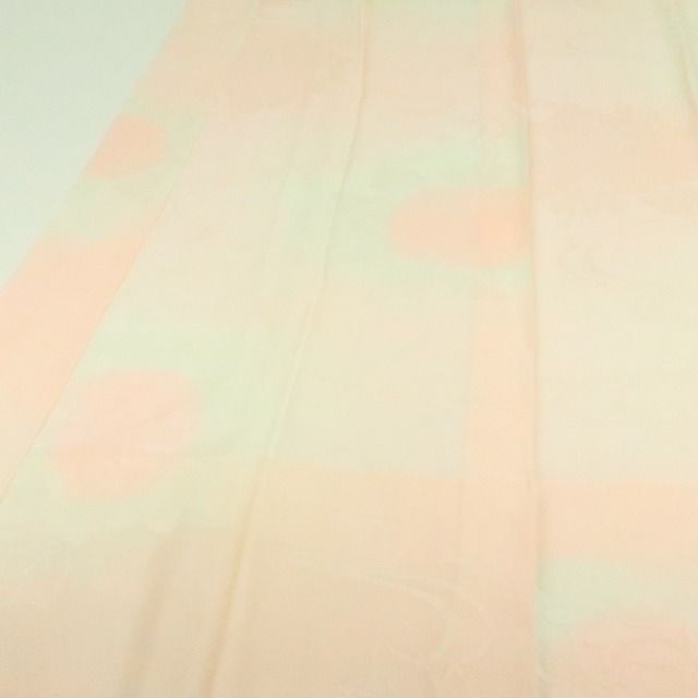 百華❀Y4409◇単衣 正絹 袖無双 手縫い仕立て 振袖用 牡丹 流水 長襦袢