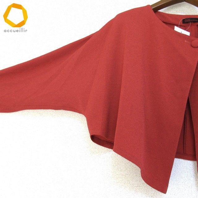 【タグ付き新品】詩仙堂 手染めちりめんショートケープ ボレロジャケット赤 格子柄 タグ付き新品】詩仙堂 手染めちりめんショートケープ ボレロジャケット