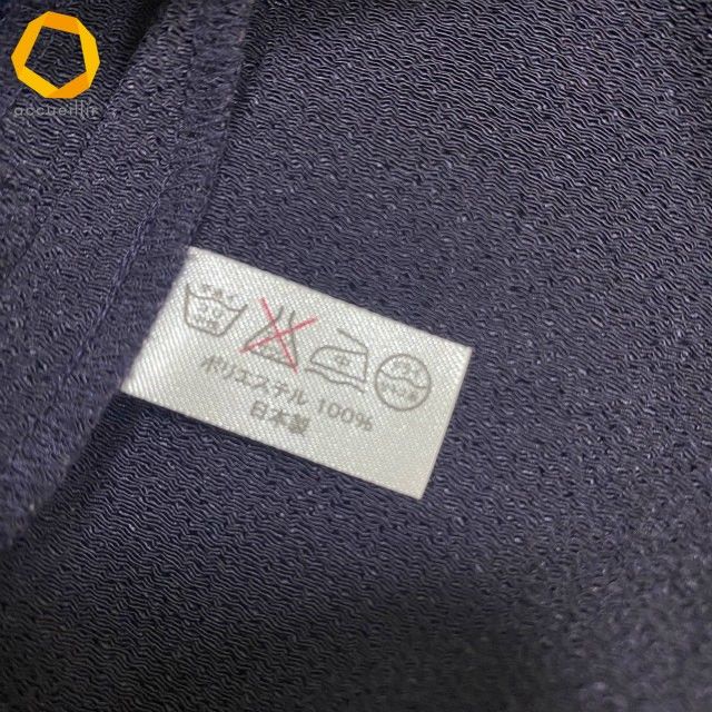 anc シセンドウ 詩仙堂 チュニック 紫系 マルチ ちりめん ゴールドタグ