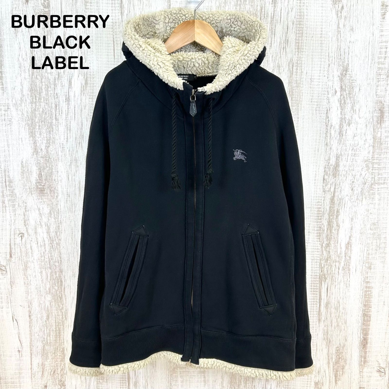 BURBERRY BLACK LABEL バーバリーブラックレーベル ホースロゴ刺繡