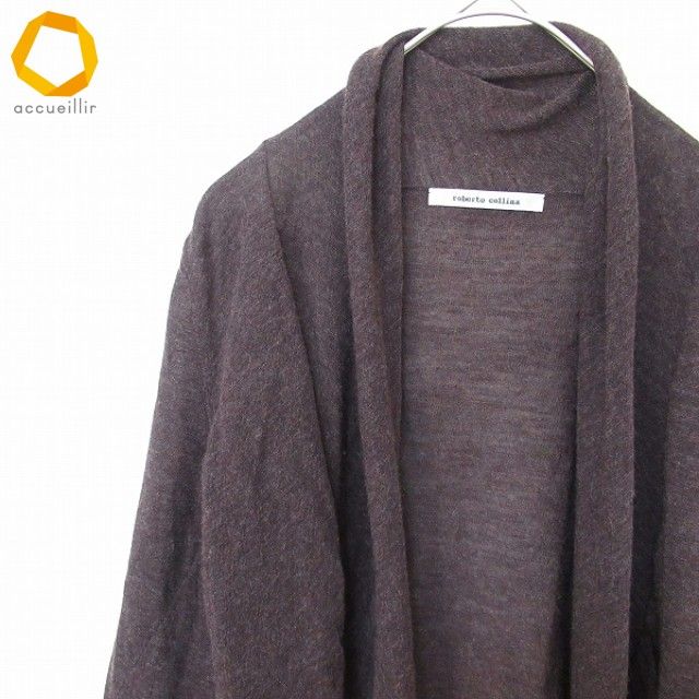 ロベルトコリ-ナ ロングカーディガン ロベルトコリーナ ROBERTOCOLLINA ニットロング カーディガン ドレープ
