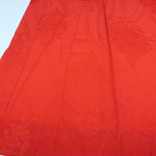 百華❀Y4410◇単衣 正絹 袖無双 半襟・居敷当付 手縫い仕立て 振袖用