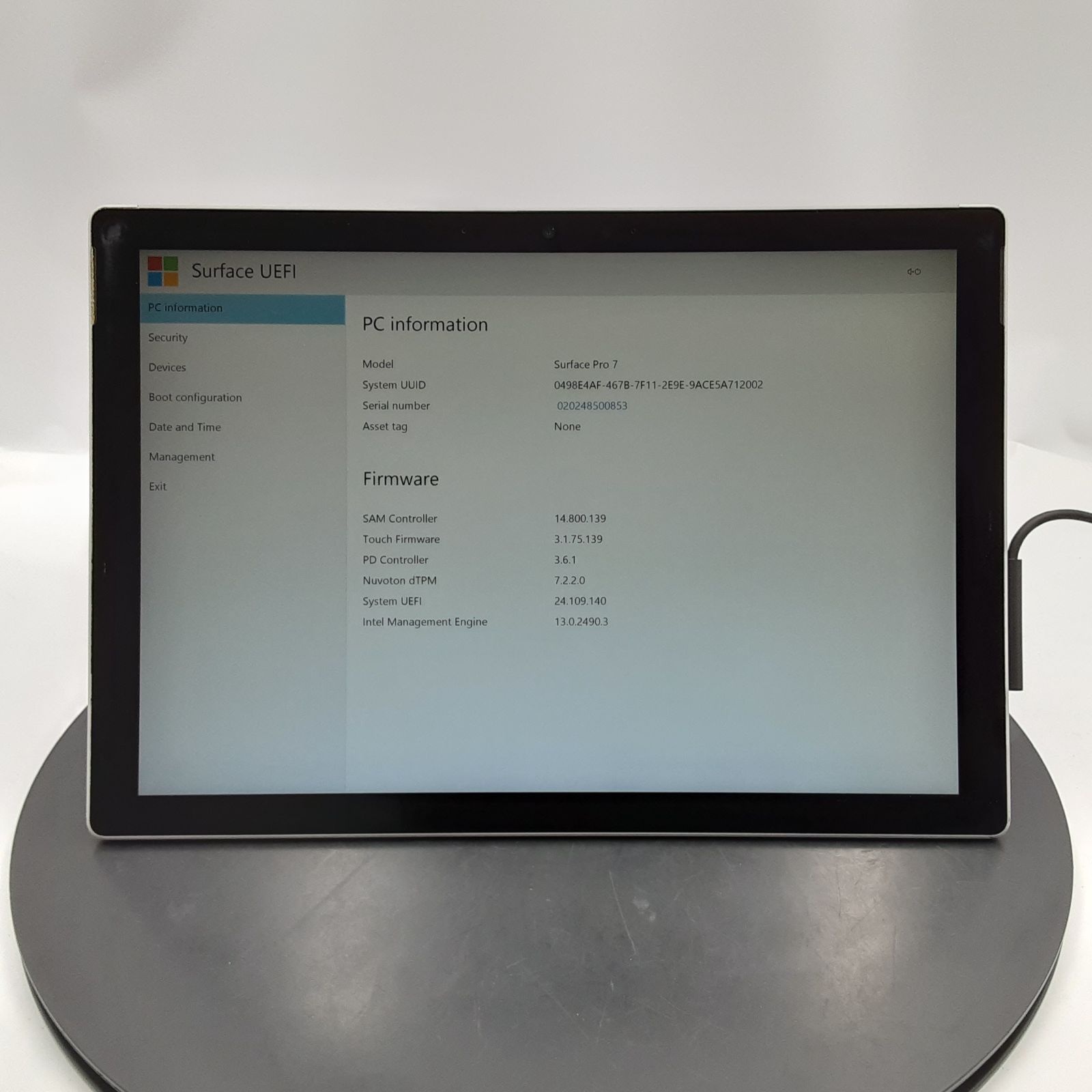 ☆液晶黄ばみ/ジャンク☆Microsoft Surface Pro 7 [Core i5 1035G4