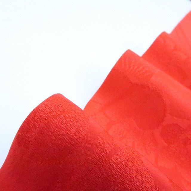 百華❀Y4410◇単衣 正絹 袖無双 半襟・居敷当付 手縫い仕立て 振袖用