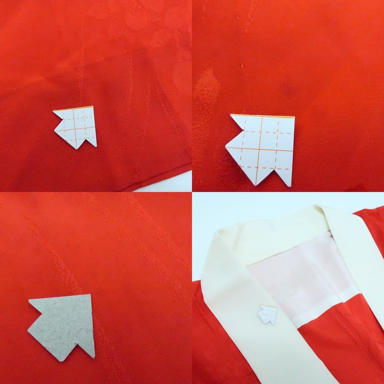 百華❀Y4410◇単衣 正絹 袖無双 半襟・居敷当付 手縫い仕立て 振袖用