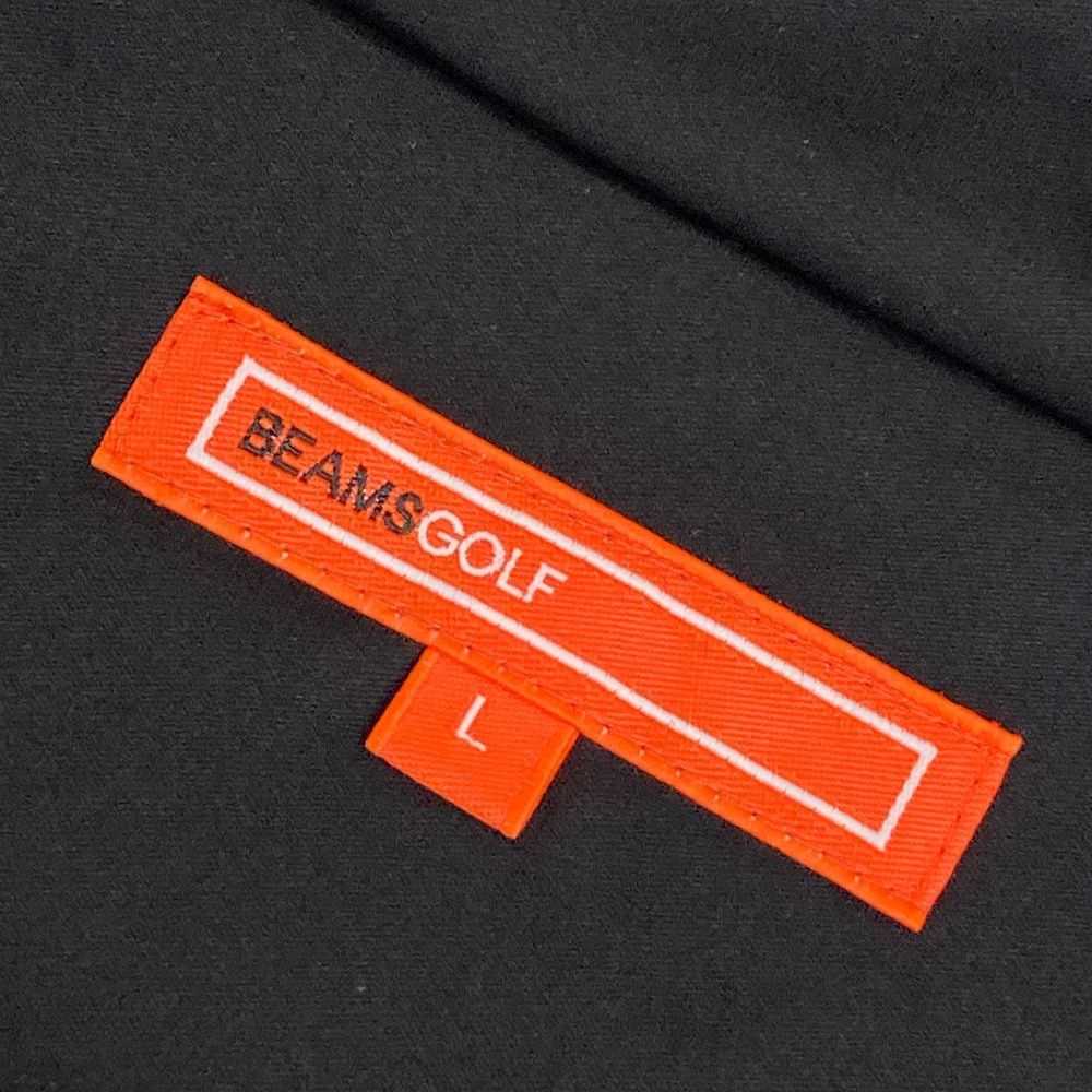 サイズ：L BEAMS GOLF ビームスゴルフ  中綿 半袖ジャケット  ブラック系 [240101603258] ゴルフウェア メンズ ストスト サイズ：L BEAMS GOLF ビームスゴルフ 中綿 半袖ジャケット ブラック系