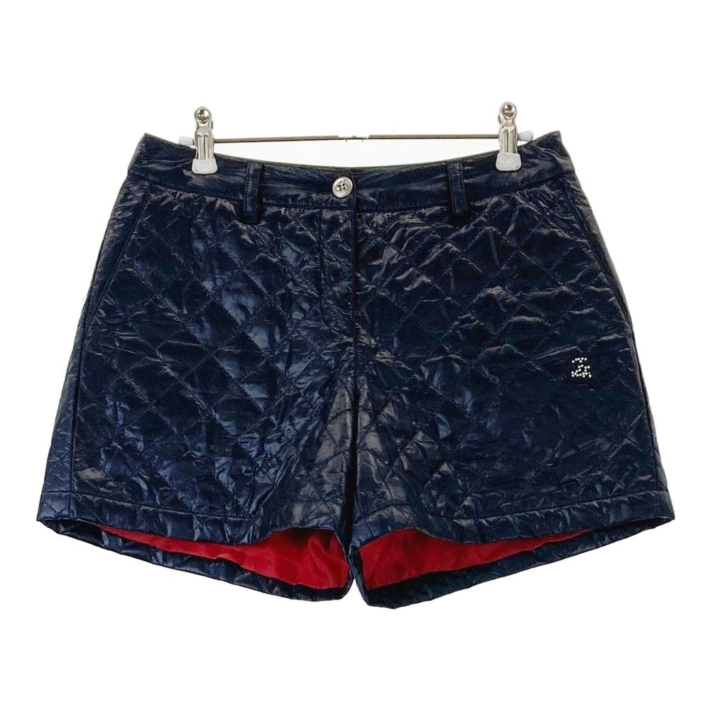 サイズ：L AND PER SE アンパスィ 中綿 ショートパンツ ネイビー系