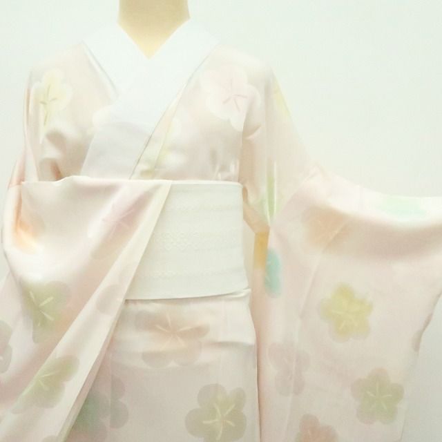 百華❀Y4411◇新品 単衣 正絹 袖無双 仕付け糸・居敷当て付 手縫い