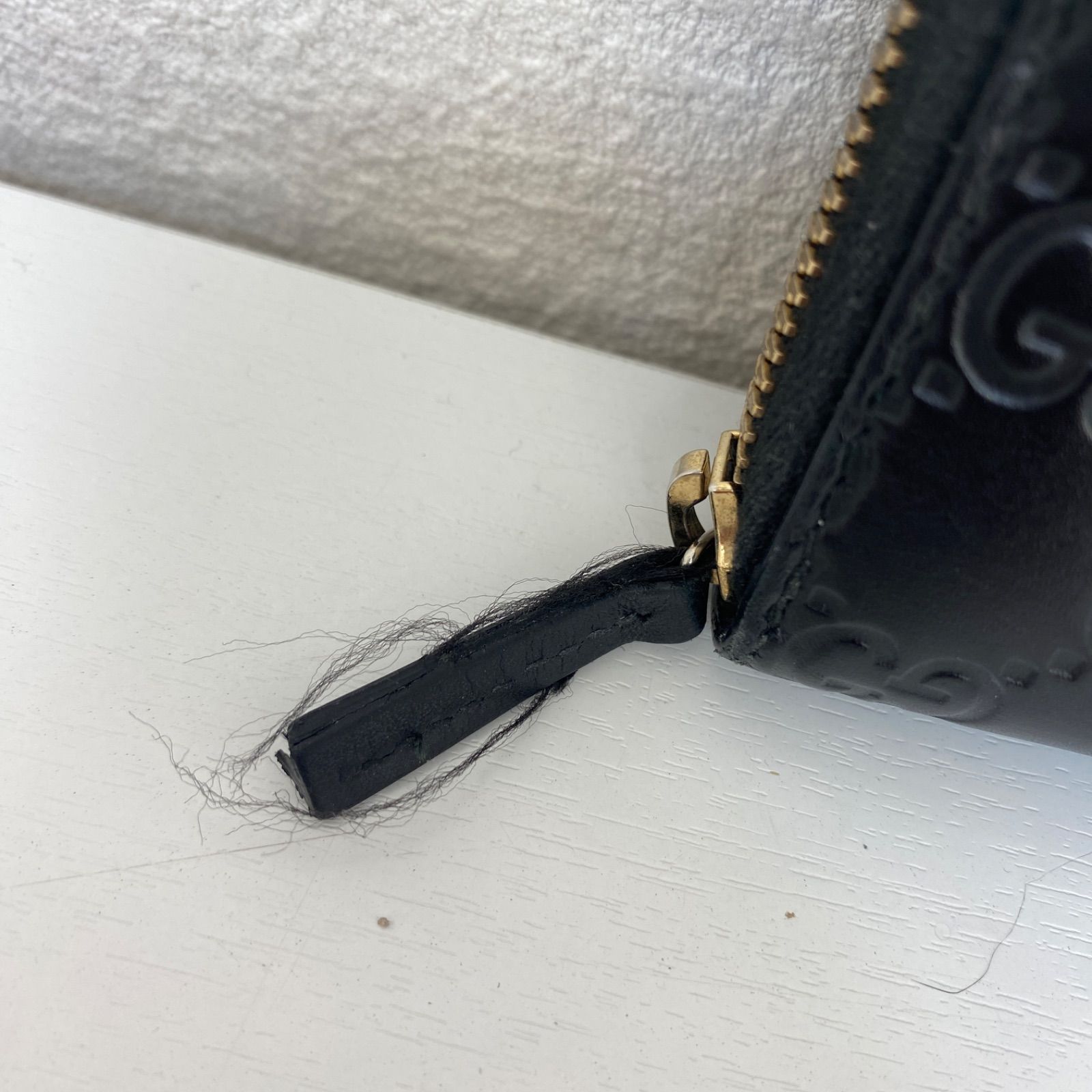 GUCCI グッチ ラウンドファスナー長財布 GGエンボス インター