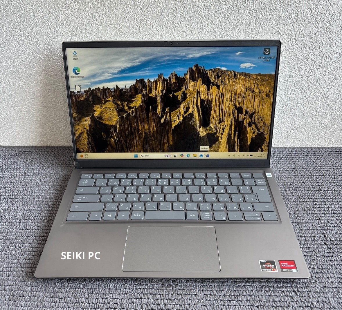 DELL inspiron 5415 AMD Ryzen 5 5500U メモリ4GB SSD 256GB 指紋認証