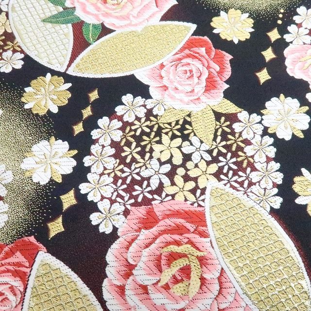 百華❀O-205◇新品 正絹 リバーシブル 振袖用 薔薇 袋帯 - メルカリ