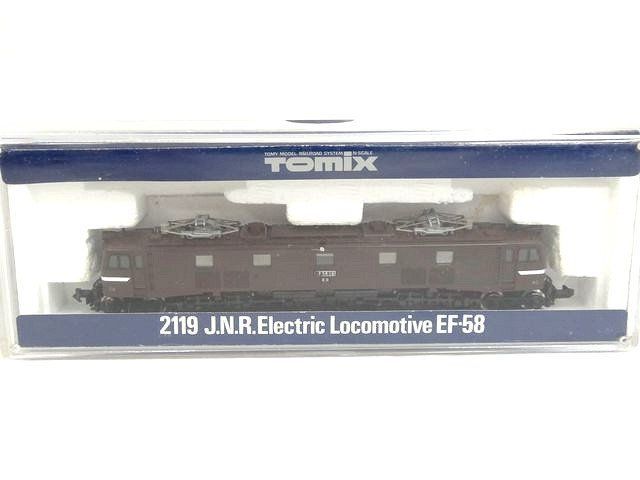 12 TOMIX 国鉄EF58型電気機関車 2119 □ 茶色 Hゴム窓 ヒサシ付 専用