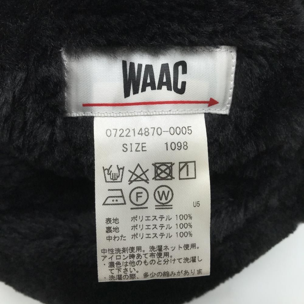 美品】ワック 中綿レッグウォーマー 黒 ボア レディース 1098 ゴルフ