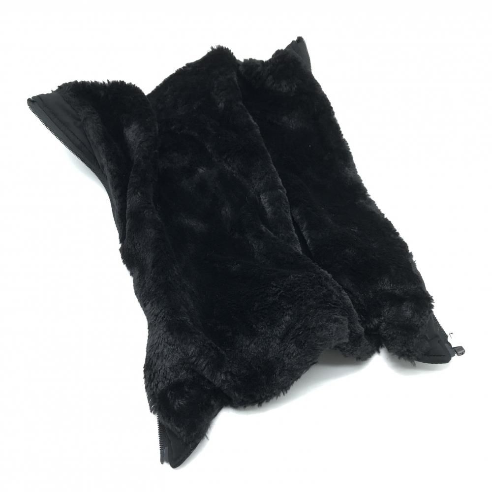 美品】ワック 中綿レッグウォーマー 黒 ボア レディース 1098 ゴルフ