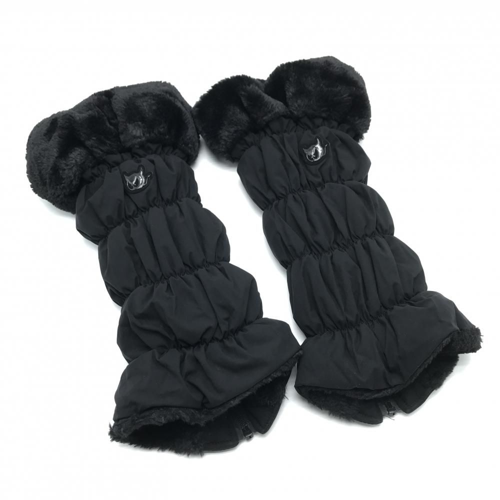 ワック ゴルフ 中綿レッグウォーマー ブラック waac レディース 黒