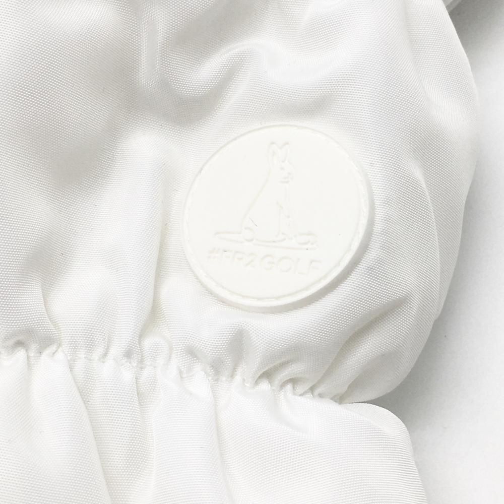 超美品】エフアールツー 中綿レッグウォーマー 白×グレー 内側ファー